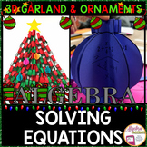 Christmas Math Algebra 1 Solving Equations Activity Bundle