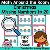 Christmas Math Around the Room Missing Numbers to 20 Print