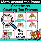 Christmas Math Around the Room Ten Frames Printable Task C