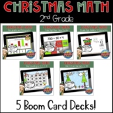 Christmas Math BOOM CARDS (2nd Grade) BUNDLE- Digital Learning