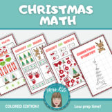 Christmas Math English and Spanish Kindergarden