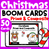 Christmas Math Boom Cards: Prime and Composite Numbers: Di