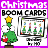 Christmas Math Boom Cards for Division Fact Fluency - Dist