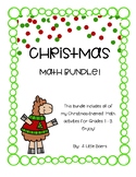 Christmas Math Bundle! - Grades 1-3 - Counting Money and N
