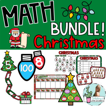 Preview of Christmas Math Bundle for Center Activities!