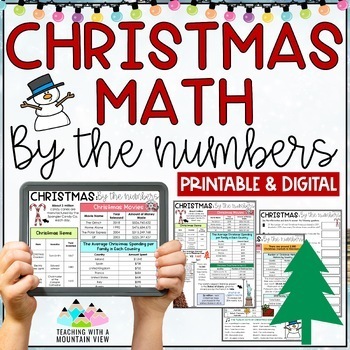 Preview of Christmas Math By the Numbers | Christmas Math Activity | Math Enrichment