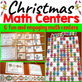 Christmas Math Activities and Centers for Kindergarten