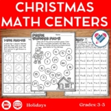 Christmas Math Centers 3rd-5th
