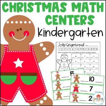 Preview of Christmas Math Centers Kindergarten
