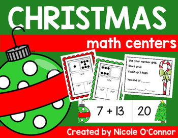 Christmas Math Centers by Nicole O'Connor - Teach from the Soul | TpT