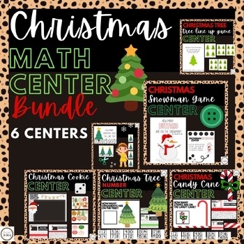 Preview of Christmas Math Centers| Christmas Math Bundle