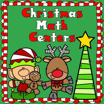 Preview of Christmas Math Centers:  Preschool and Kindergarten