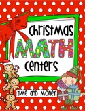 Christmas Math Centers {Time and Money}