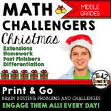 Christmas Math Challenge Activities
