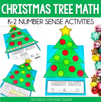 Preview of Christmas Math - Christmas Tree Craft