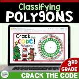 Christmas Math Classifying Polygons Crack the Code Digital