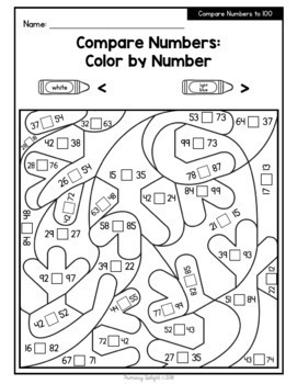 christmas addition subtraction place value color by