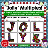 Christmas Math Coloring - Common Multiples Coloring - Prac