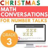 Christmas Math Conversations for Number Talks, Third Grade