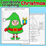 Christmas Elf Coordinate Graphing Picture - Fun December M