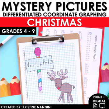 Preview of Christmas Math Activities Coordinate Graphing Mystery Pictures | Early Finishers