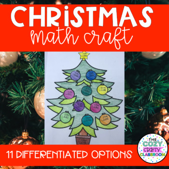 Preview of Christmas Math Craft (BUILD A TREE)