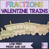 Valentine's Day Math Craftivity - Fractions Project