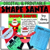 Christmas Math Craft and Activity | Shape Santa | December Math