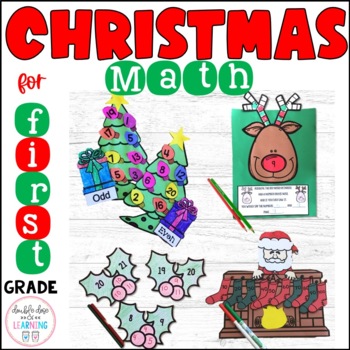 Preview of Christmas Math Craftivities for First Grade {Counting By, Making Ten, Even/Odd}