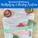 Christmas Math Craftivity Bundle: Multiply/Divide Fraction