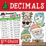 Christmas Math DECIMALS / Addition Subtract Multiply Divid