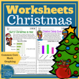 Christmas Math Data and Graph Worksheets Grade 3