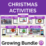 Christmas Math Digital Activities Growing Bundle