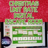 Christmas Unit Rate Activity Digital Escape Room