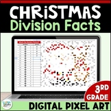 Christmas Math Division Facts Pixel Art Digital Resource D