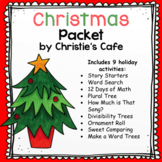 Christmas Math & ELA Activity Packet