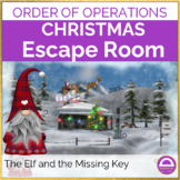 Christmas Math Escape Room Order of Operations The Elf and