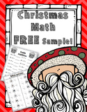 Christmas Math Free | Addition | Before and After