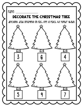 Christmas Math Freebie | Print and Go Math Worksheets | TPT