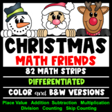 Christmas Math Activities - Place Value and Number Friends