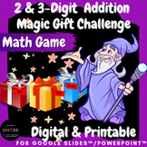 Christmas Math Game Magic Gift Challenge 2-digit & 3-digit