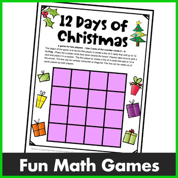 free christmas math activities printable games by games 4 learning