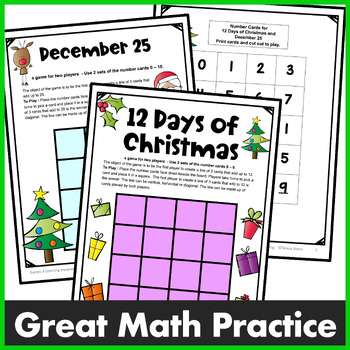 kuvert Ejendommelige Underskrift Free Christmas Math Activities - Printable Games by Games 4 Learning