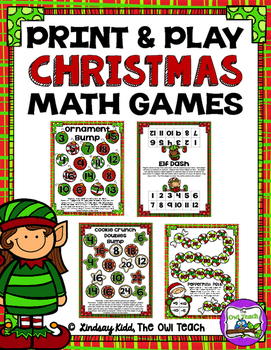 Christmas Math Games by The Owl Teach | Teachers Pay Teachers