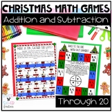 Christmas Addition and Subtraction Math Games