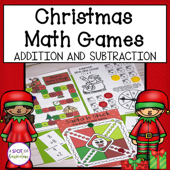 Christmas Math Games: Addition and Subtraction by A Spot of Curriculum