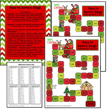 Christmas Math Games: Addition and Subtraction by A Spot of Curriculum