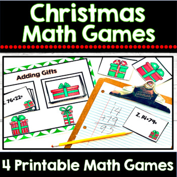 Christmas Math Games | 1st and 2nd grade by Sunshine and Sweetness