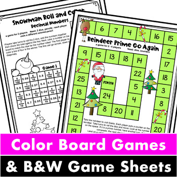 Christmas Math Games Fourth Grade by Games 4 Learning | TpT