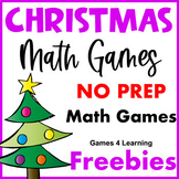 Free Christmas Math Games - Fun NO PREP Printable Activities